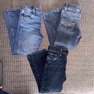 3 pairs of boys jeans